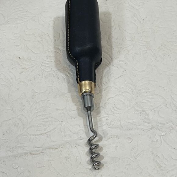 VTG Leather Wine Opener Corkscrew White Horse Blended Scotch Advertising 6.5" - Picture 10 of 15